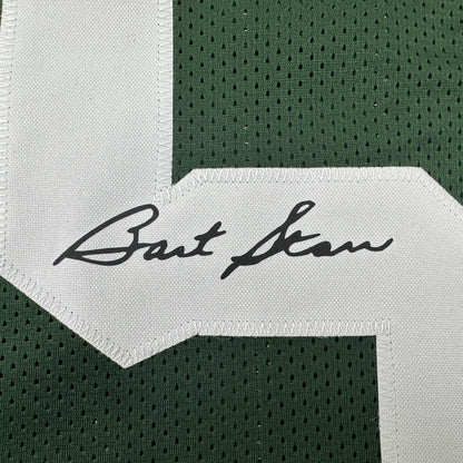 Facsimile Autographed Bart Starr Green Bay Green Reprint Laser Auto Football Jersey Size Men's XL