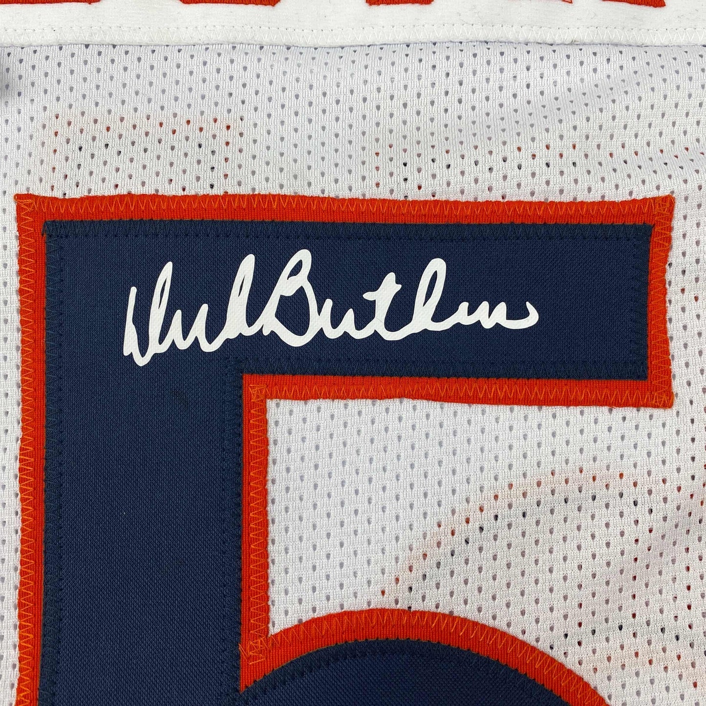 Facsimile Autographed Dick Butkus Chicago White Reprint Laser Auto Football Jersey Size Men's XL