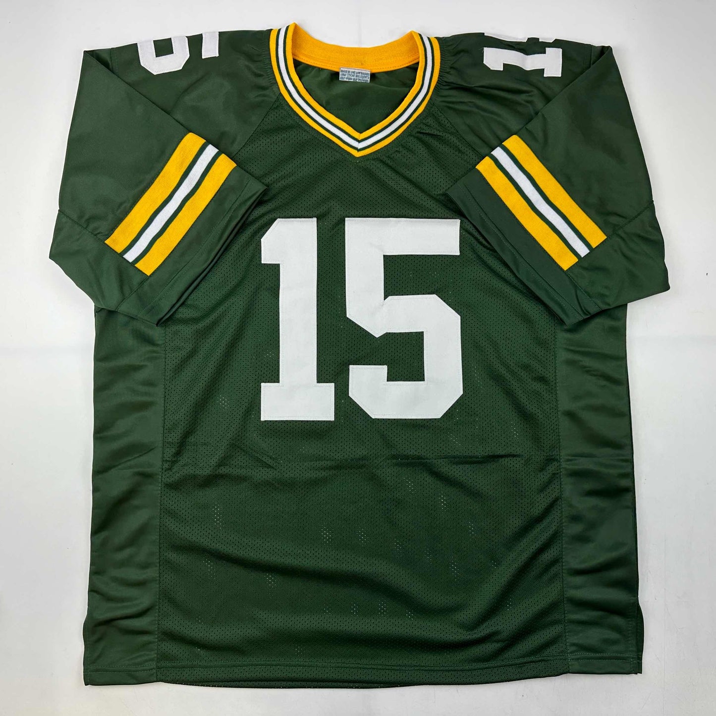 Facsimile Autographed Bart Starr Green Bay Green Reprint Laser Auto Football Jersey Size Men's XL