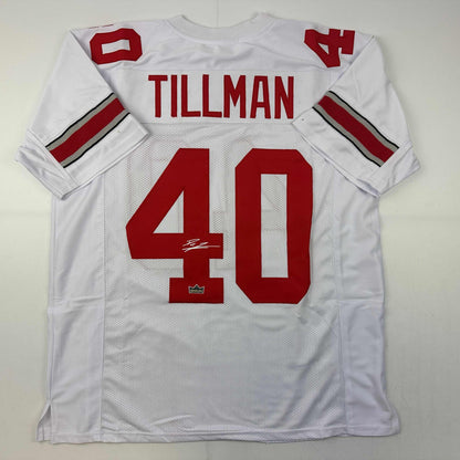 Facsimile Autographed Pat Tillman Arizona White Reprint Laser Auto Football Jersey Size Men's XL