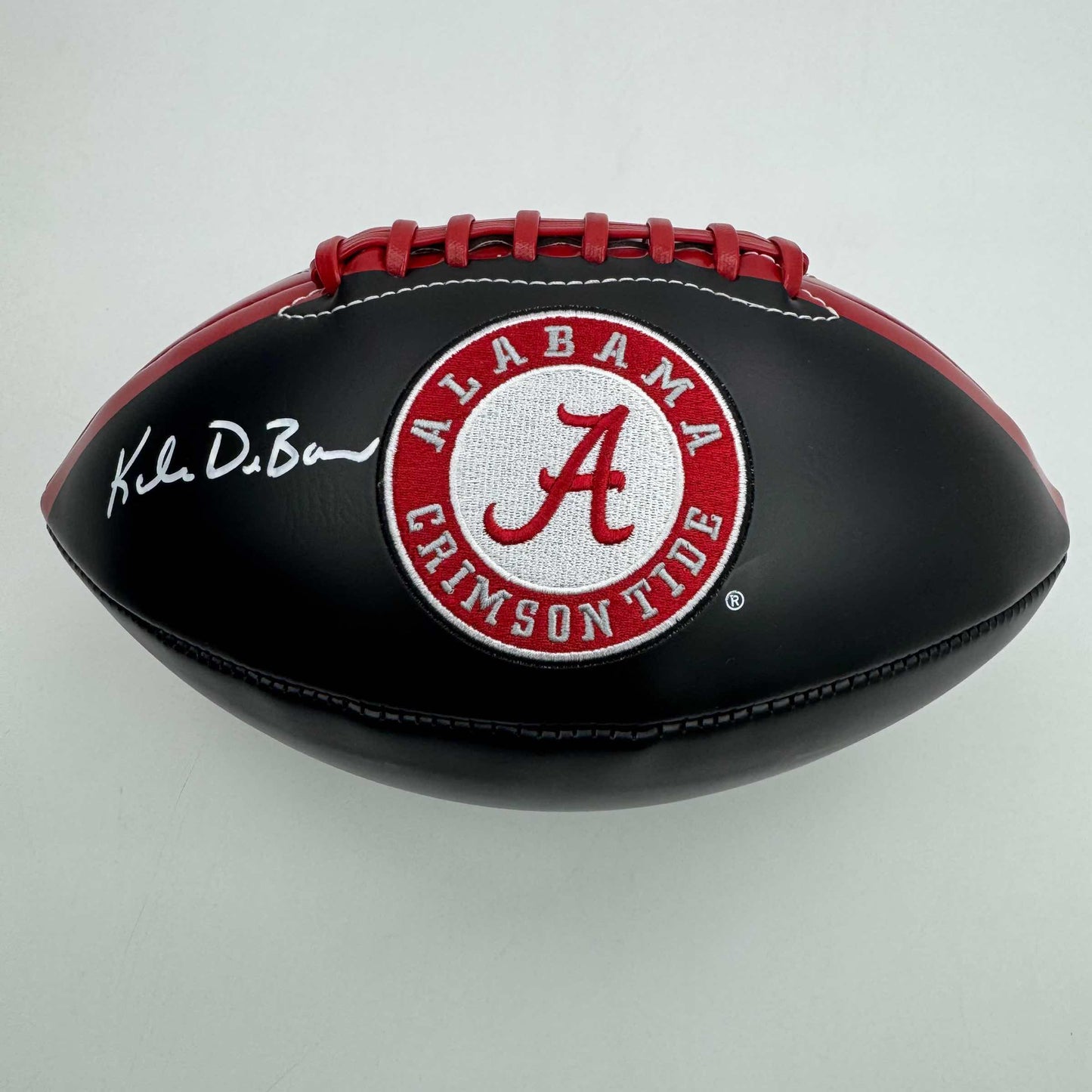 Autographed/Signed Kalen DeBoer Alabama Crimson Tide Full Size Black Logo College Football JSA COA
