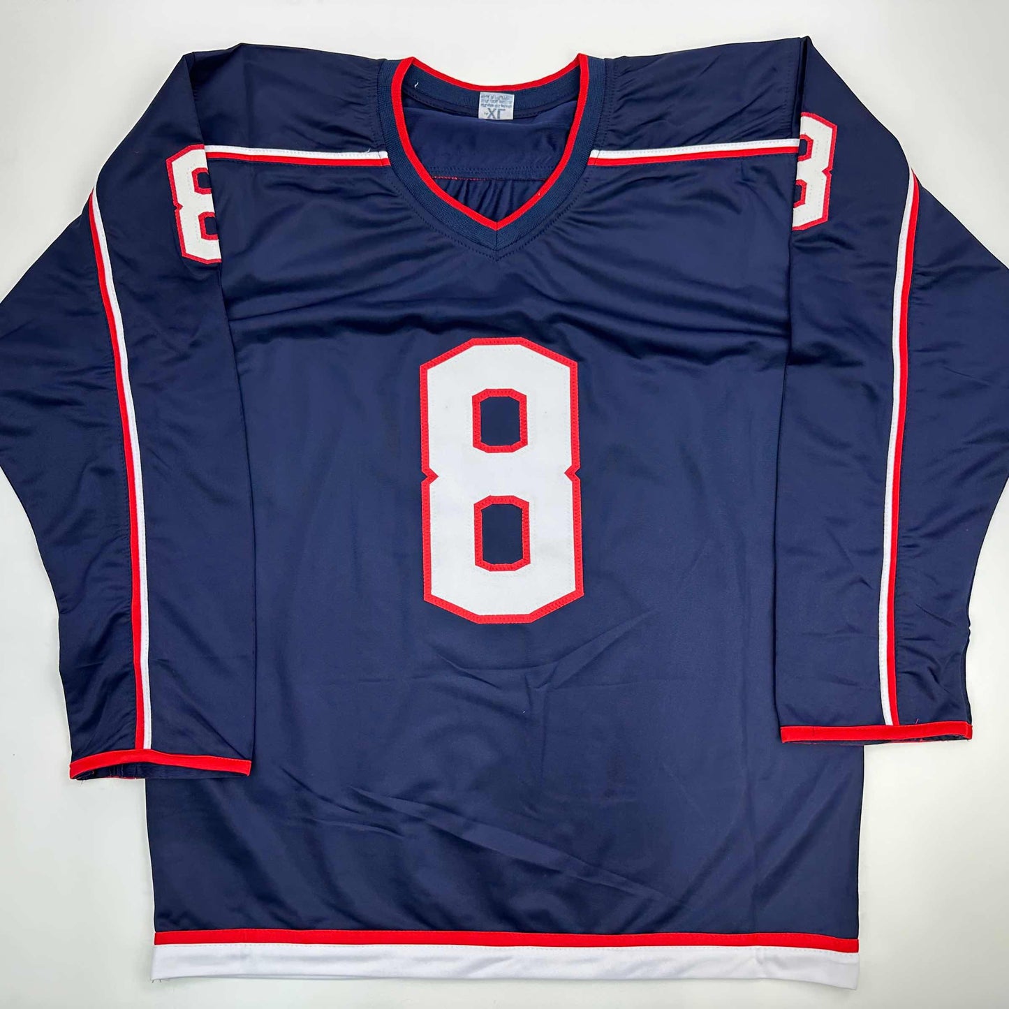 Facsimile Autographed Zach Werenski Columbus Blue Reprint Laser Auto Hockey Jersey Size Men's XL