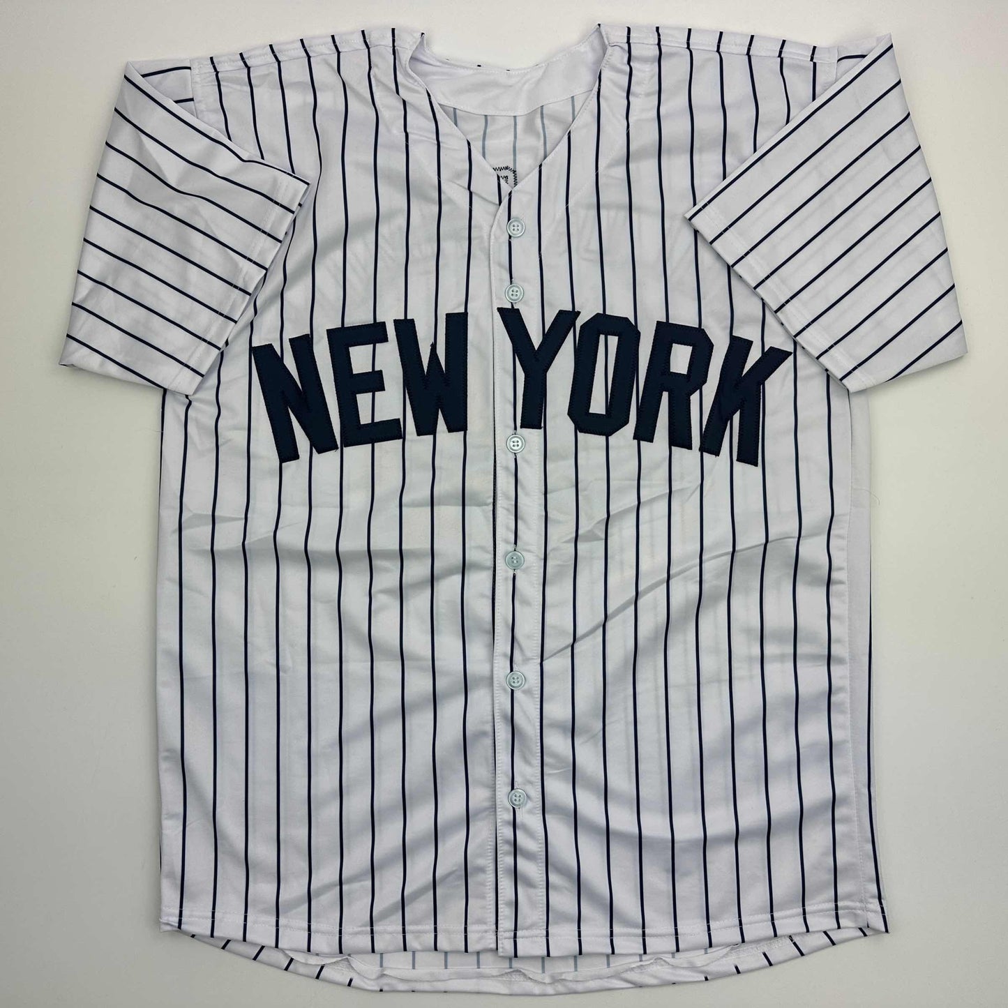 Facsimile Autographed Paul Goldschmidt New York Pinstripe Reprint Laser Auto Baseball Jersey Size Men's XL