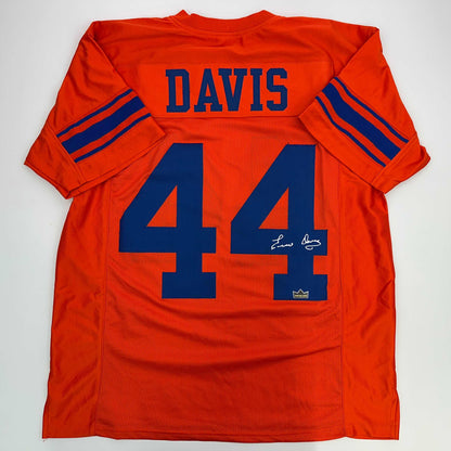 Facsimile Autographed Ernie Davis Syracuse Orange Reprint Laser Auto College Football Jersey Size Men's XL