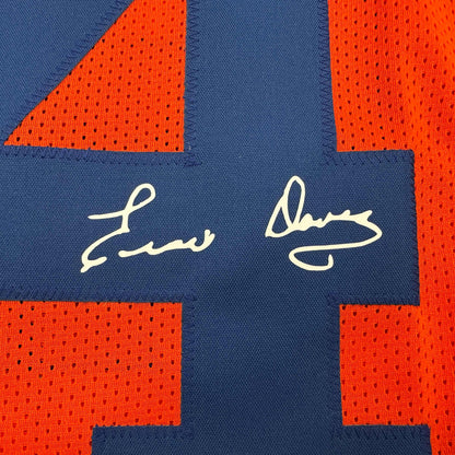 Facsimile Autographed Ernie Davis Syracuse Orange Reprint Laser Auto College Football Jersey Size Men's XL