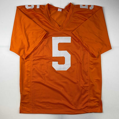 Autographed/Signed Hendon Hooker Tennessee Orange College Football Jersey PSA/DNA COA