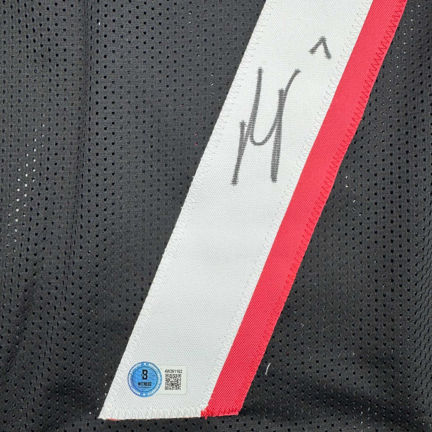 Autographed/Signed Bijan Robinson Atlanta Black Football Jersey Beckett BAS COA