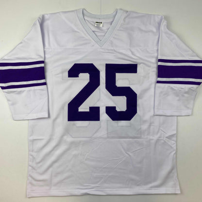 Autographed/Signed YA Y.A. Tittle Inscribed Geaux Tigers LSU White College Football Jersey JSA COA