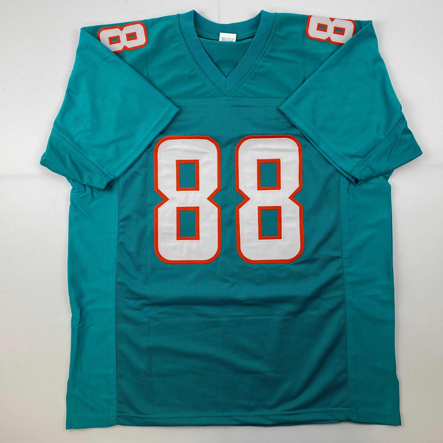Facsimile Autographed Mike Gesicki Miami Teal Reprint Laser Auto Football Jersey Size Men's XL