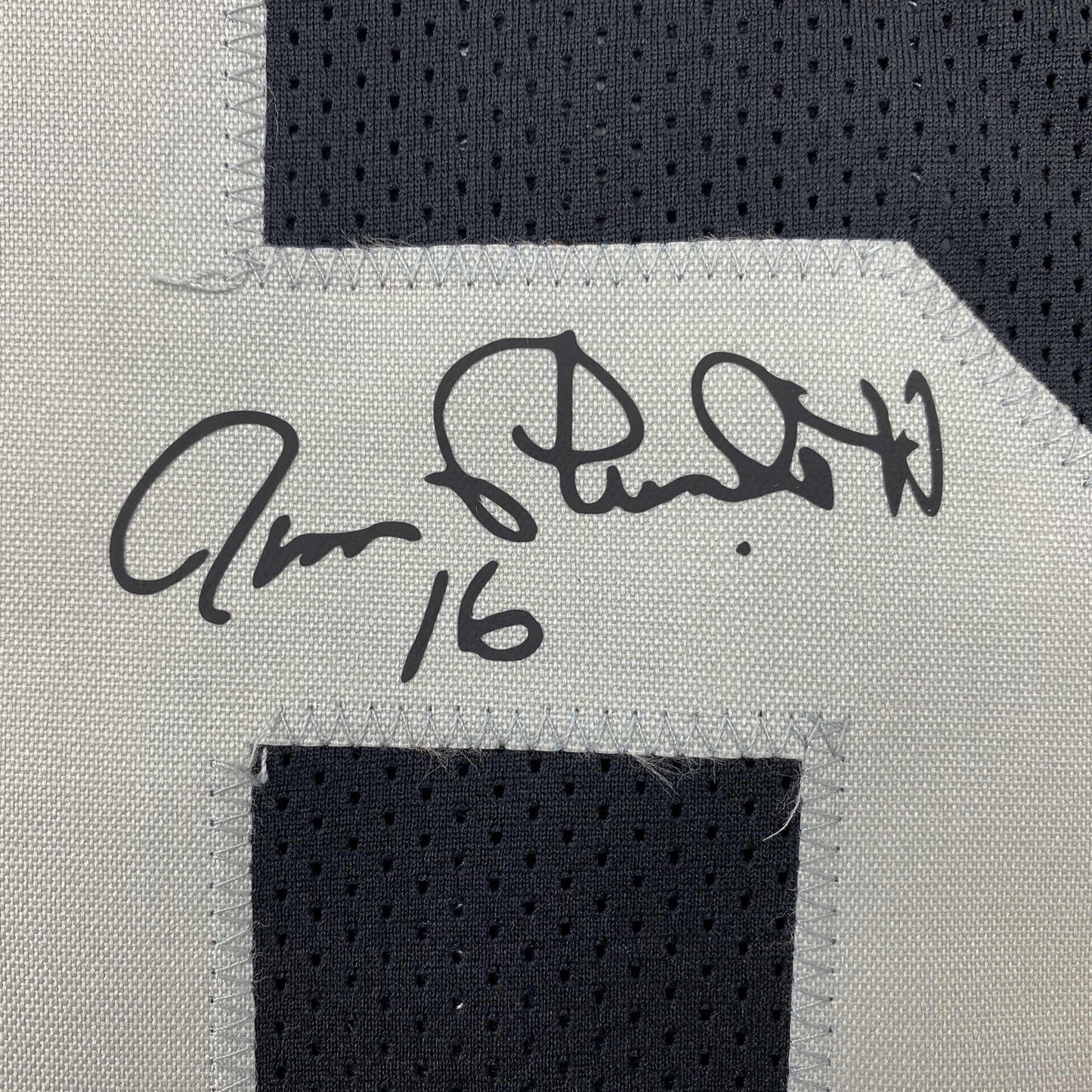 Facsimile Autographed Jim Plunkett Oakland Las Vegas Black Reprint Laser Auto Football Jersey Size Men's XL