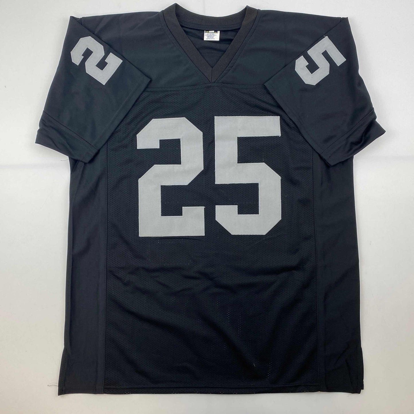 Facsimile Autographed Fred Biletnikoff Oakland Las Vegas Black Reprint Laser Auto Football Jersey Size Men's XL