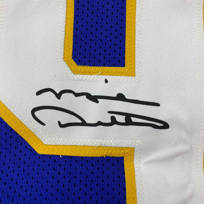 Facsimile Autographed Mike Ditka Pittsburgh Blue Reprint Laser Auto College Football Jersey Size Men's XL