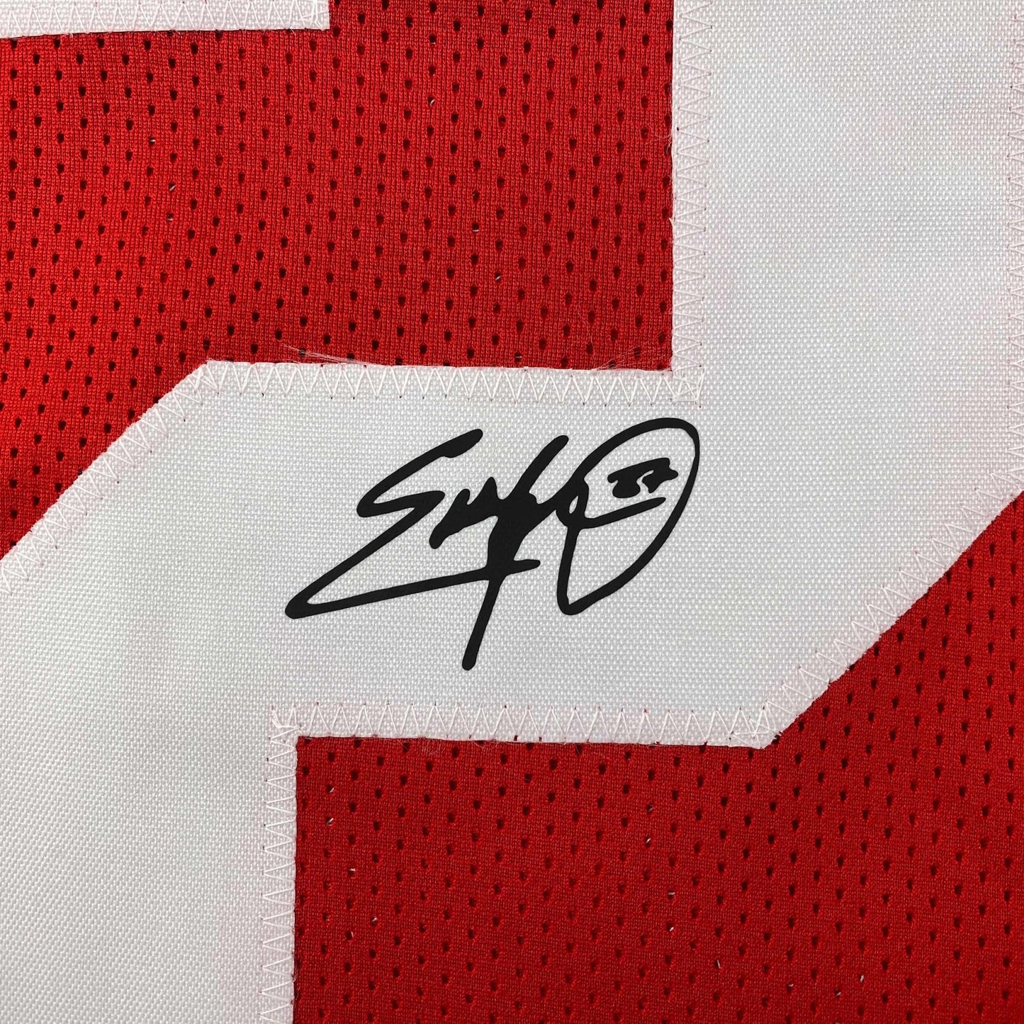 Facsimile Autographed Eddie George Ohio State Red Reprint Laser Auto College Football Jersey Size Men's XL