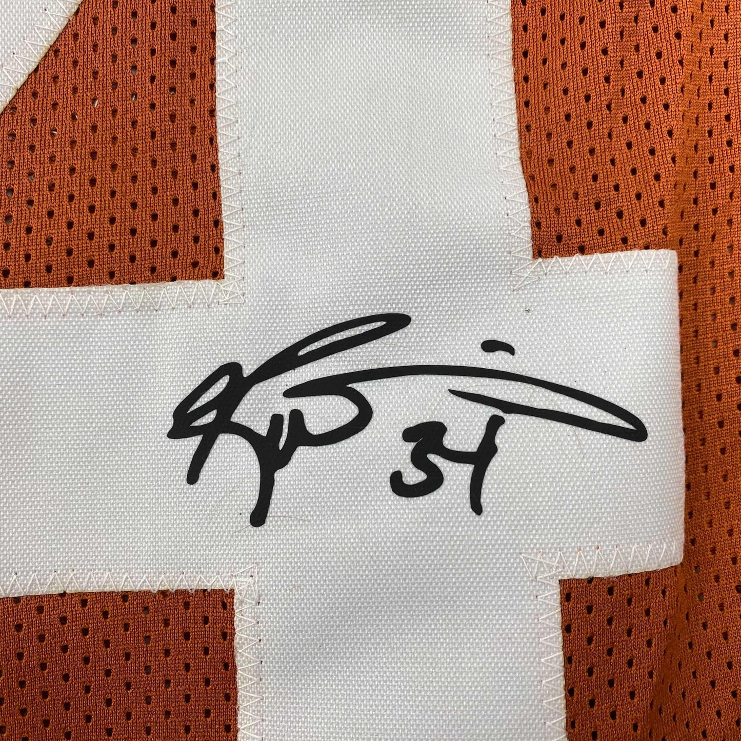 Facsimile Autographed Ricky Williams Texas Orange Reprint Laser Auto College Football Jersey Size Men's XL