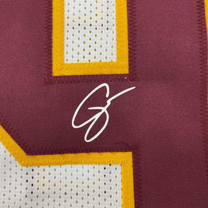 Facsimile Autographed Chase Young Washington White Reprint Laser Auto Football Jersey Size Men's XL