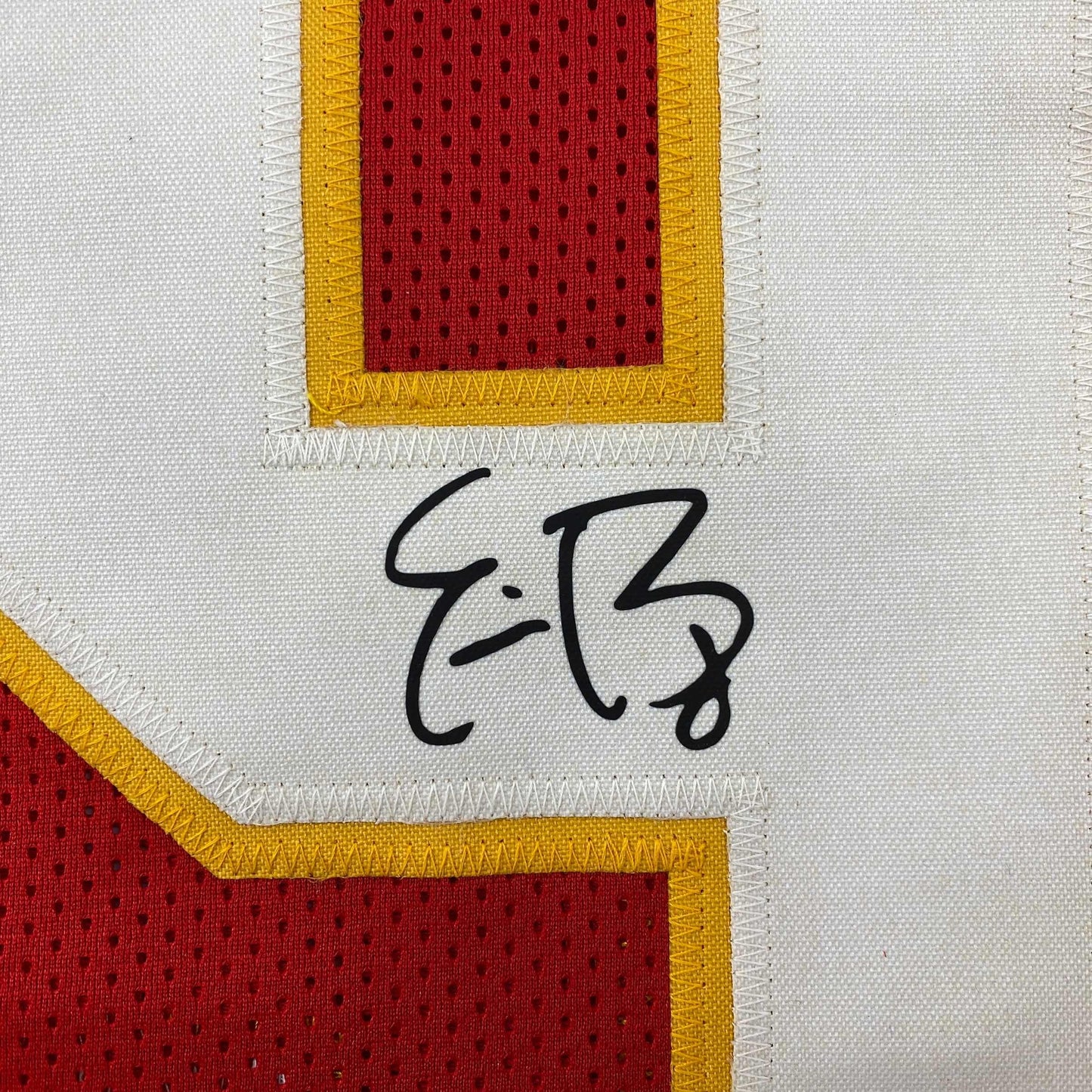 Facsimile Autographed Eric Berry Kansas City Red Reprint Laser Auto Football Jersey Size Men's XL