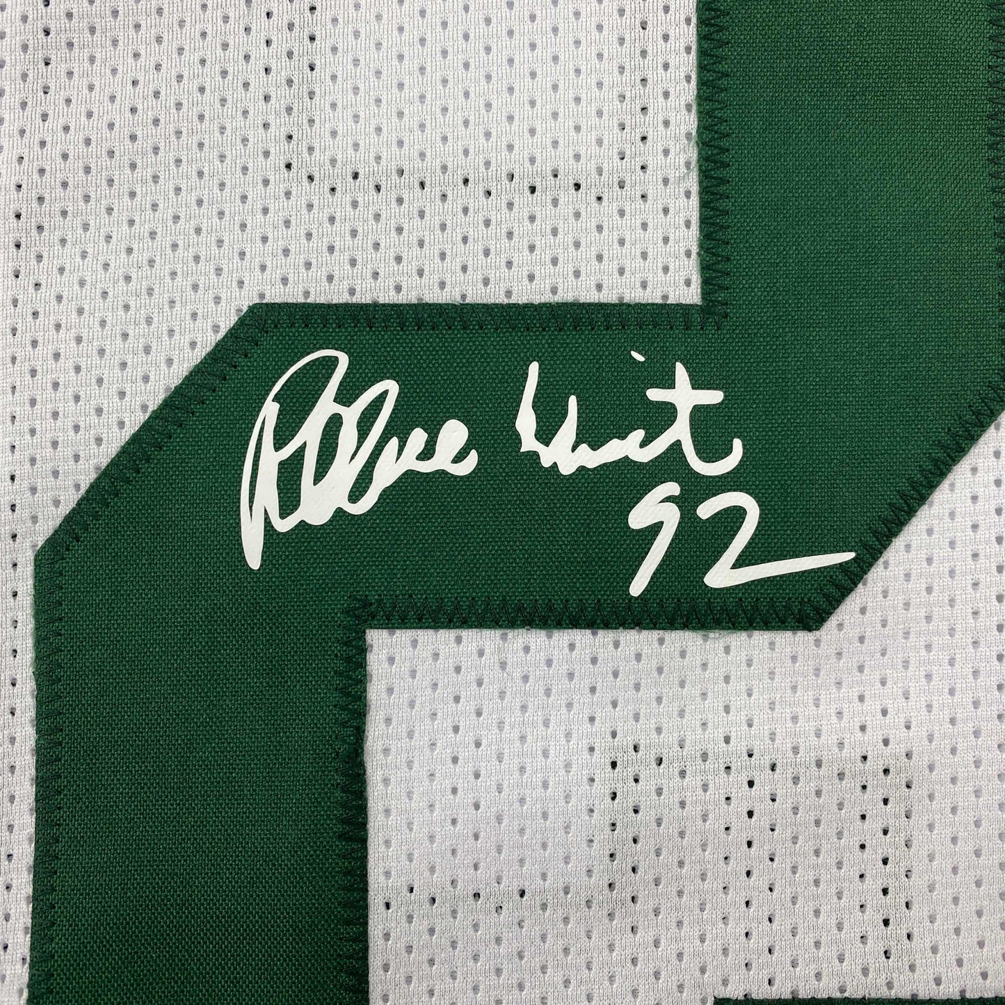 Facsimile Autographed Reggie White Green Bay White Reprint Laser Auto Football Jersey Size Men's XL
