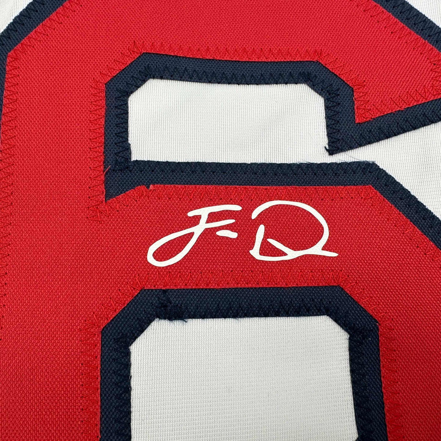 Facsimile Autographed Jarren Duran Boston White Reprint Laser Auto Baseball Jersey Size Men's XL