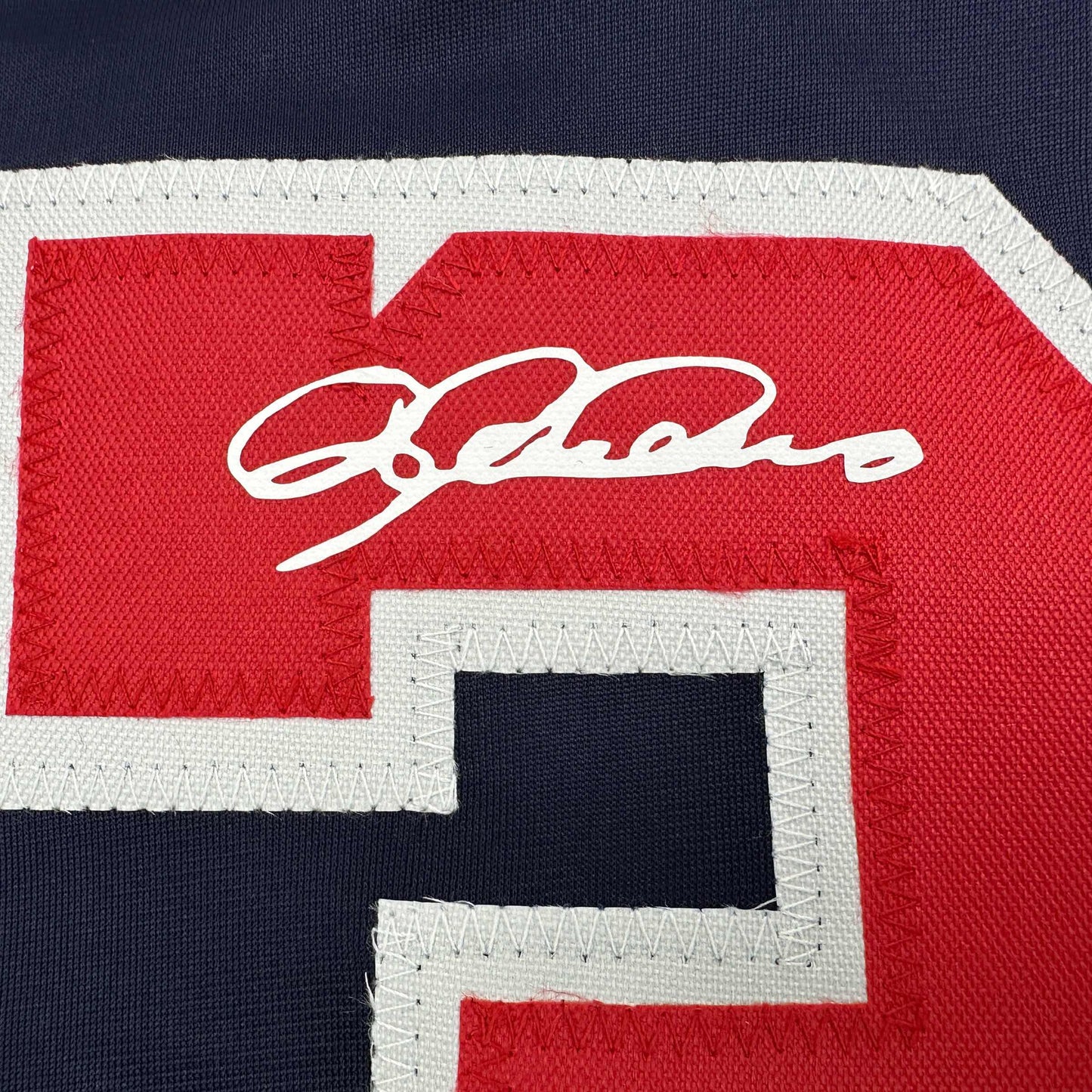 Facsimile Autographed Dylan Crews Washington Blue Reprint Laser Auto Baseball Jersey Size Men's XL