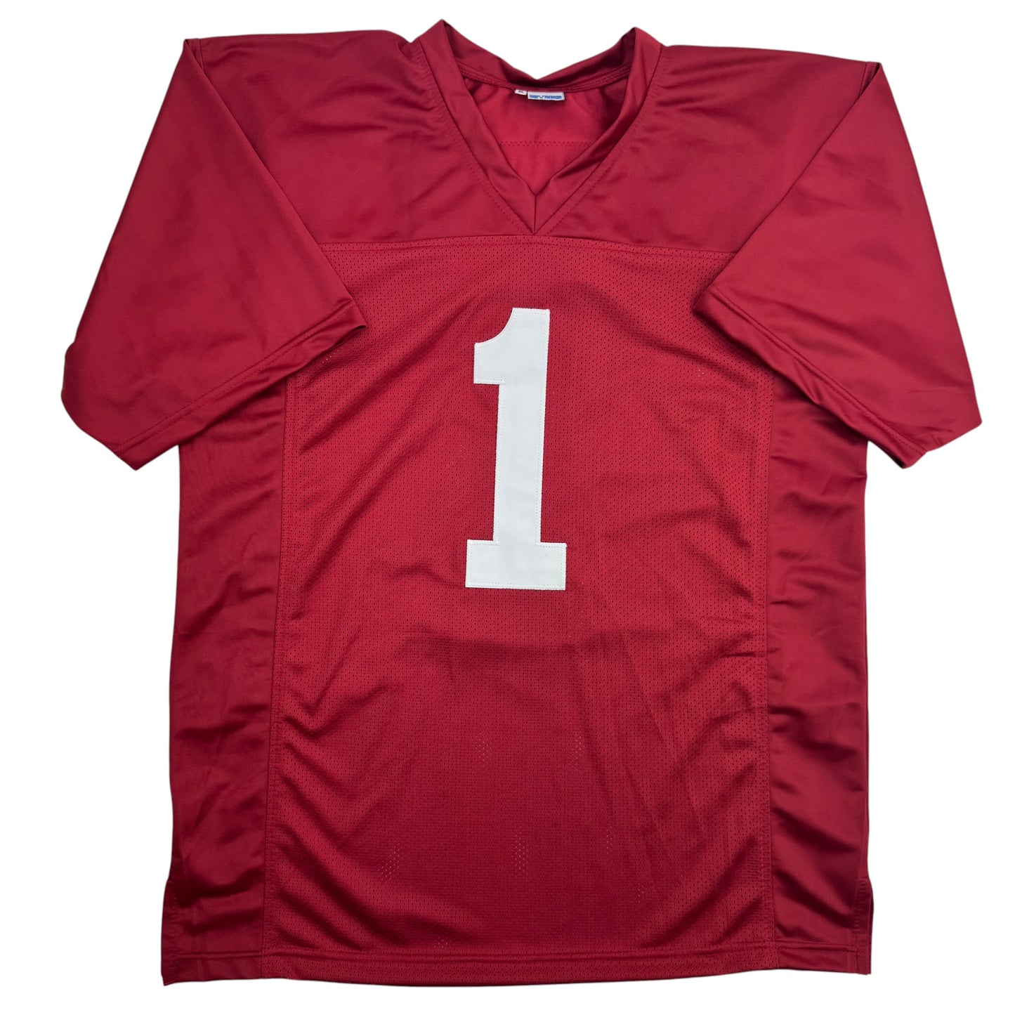 Autographed/Signed Nick Saban Alabama Red College Football Jersey PSA/DNA COA
