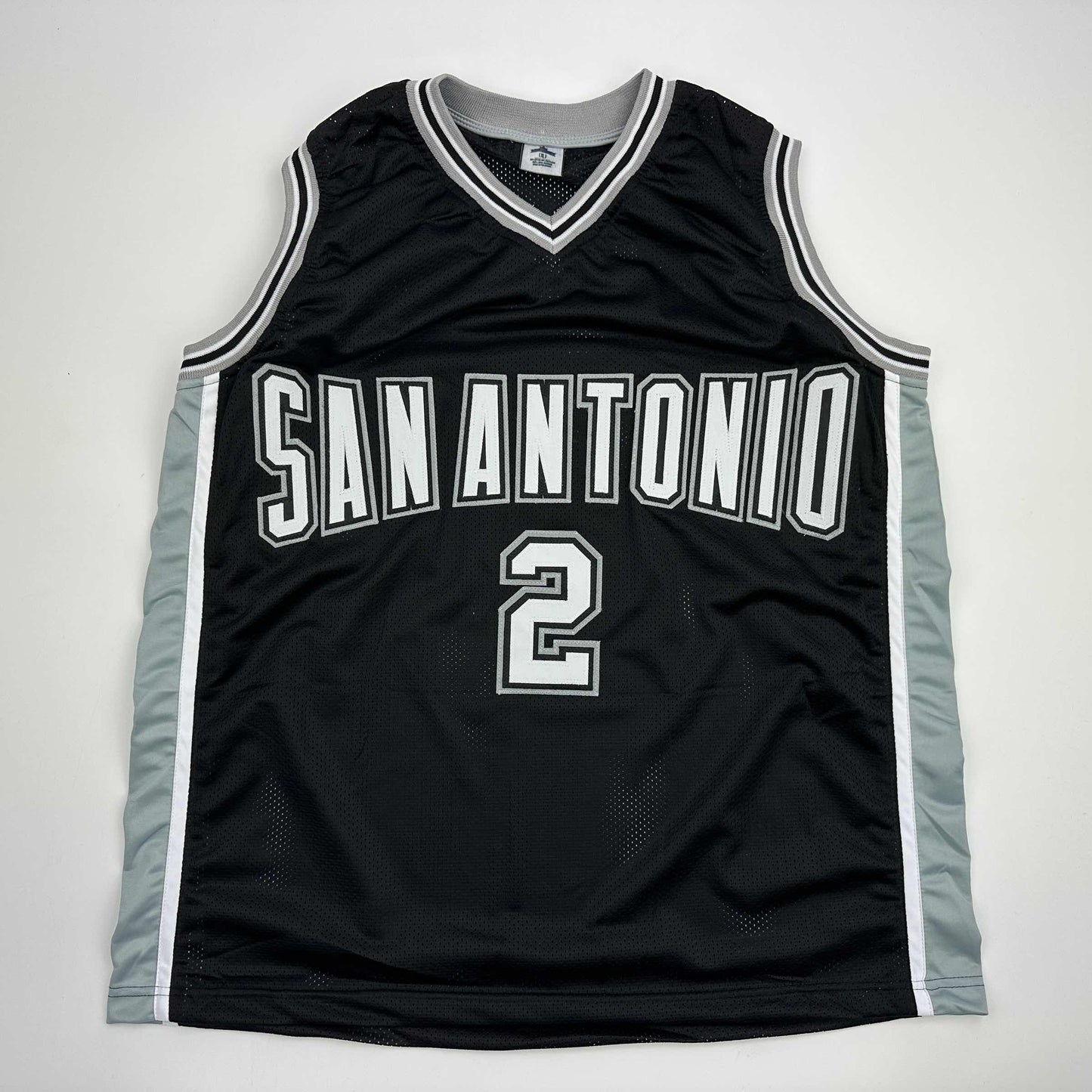 Facsimile Autographed Dylan Harper San Antonio Black Reprint Laser Auto Basketball Jersey Size Men's XL