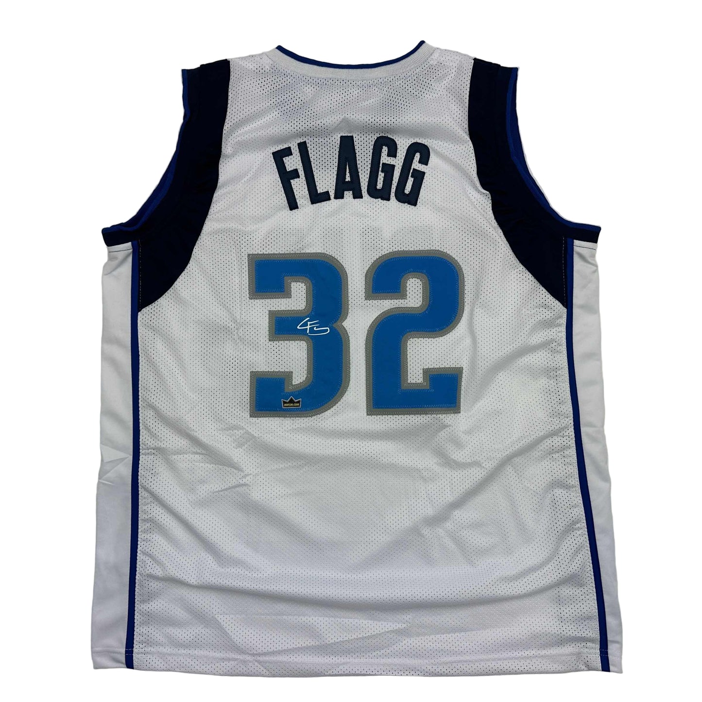 Facsimile Autographed Cooper Flagg Dallas White Reprint Laser Auto Basketball Jersey Size Men's XL