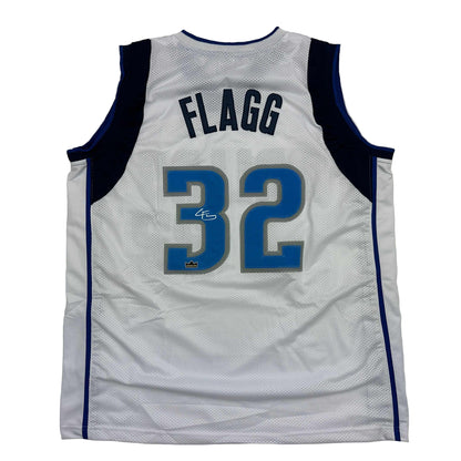 Facsimile Autographed Cooper Flagg Dallas White Reprint Laser Auto Basketball Jersey Size Men's XL