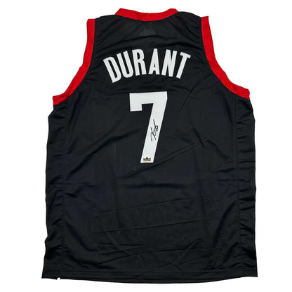 Facsimile Autographed Kevin Durant Houston Black Reprint Laser Auto Basketball Jersey Size Men's XL