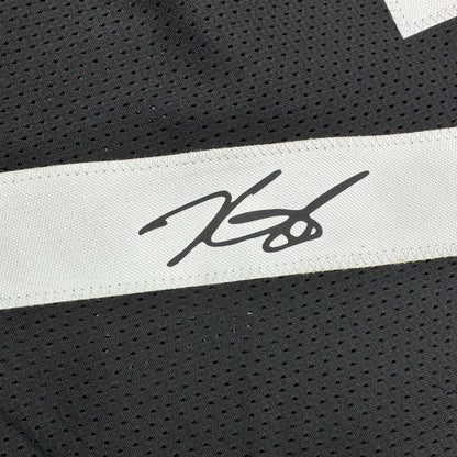 Facsimile Autographed Kevin Durant Houston Black Reprint Laser Auto Basketball Jersey Size Men's XL