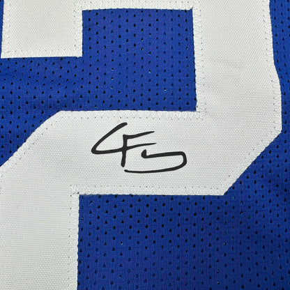 Facsimile Autographed Cooper Flagg Duke Blue Reprint Laser Auto College Basketball Jersey Size Men's XL
