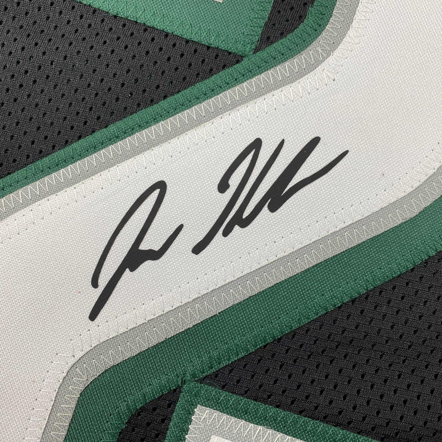 Facsimile Autographed Jason Kelce Philadelphia Black Reprint Laser Auto Football Jersey Size Men's XL