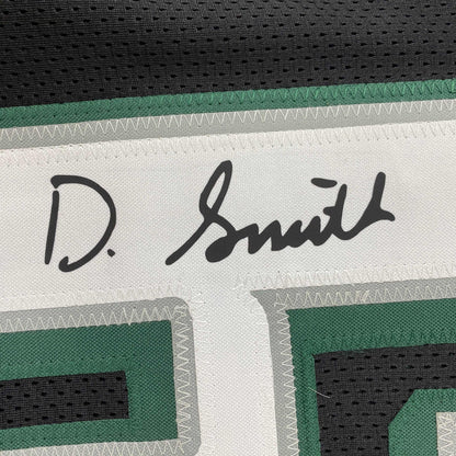 Facsimile Autographed DeVonta Smith Philadelphia Black Reprint Laser Auto Football Jersey Size Men's XL