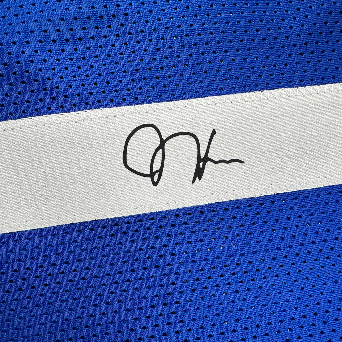 Facsimile Autographed James Harden Los Angeles LA Blue Reprint Laser Auto Basketball Jersey Size Men's XL