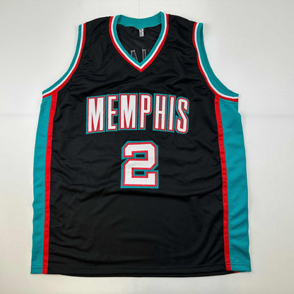 Autographed/Signed Jason Williams Memphis Black Basketball Jersey JSA COA
