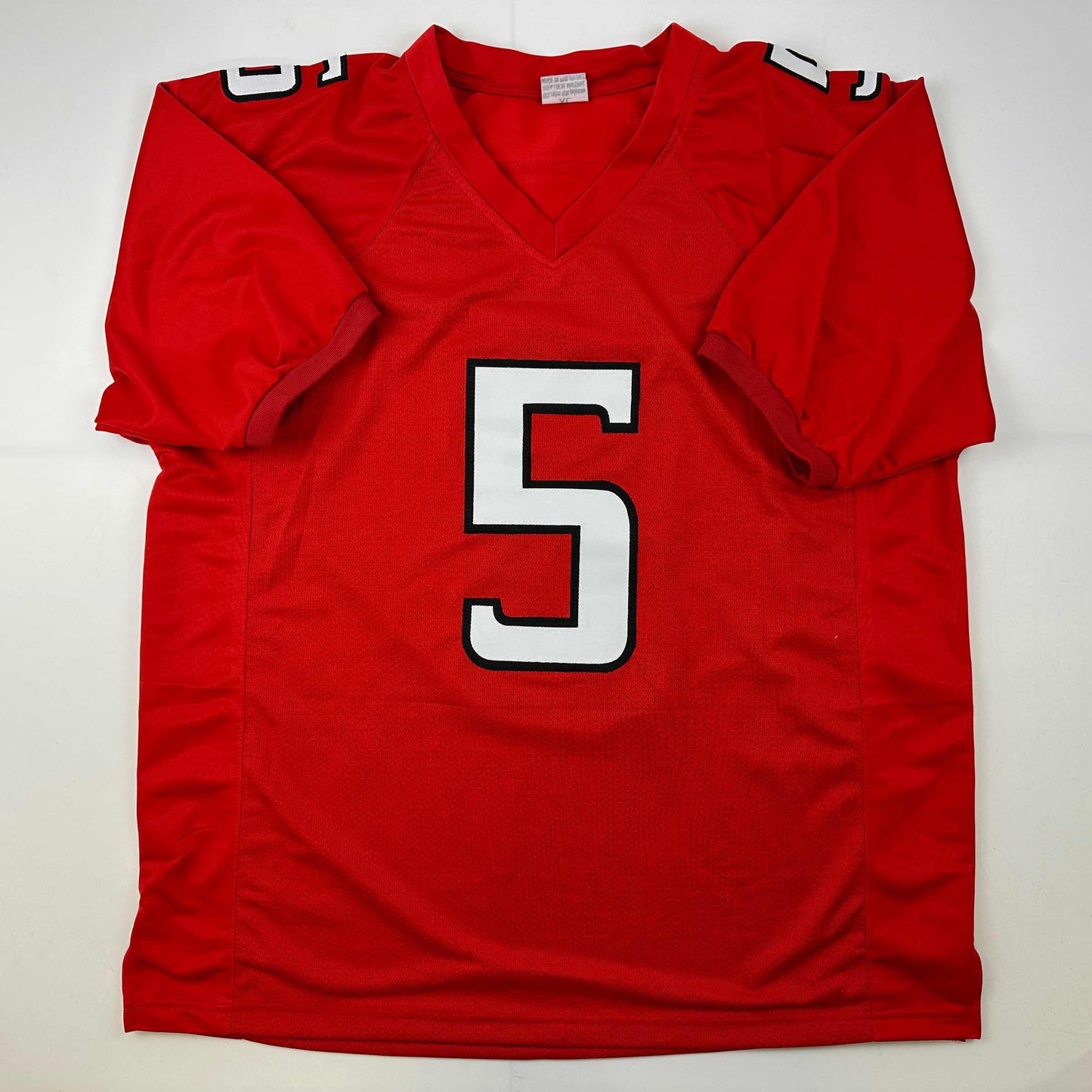 Facsimile Autographed Patrick Mahomes II Texas Tech Red Reprint Laser Auto College Football Jersey Size Men's XL