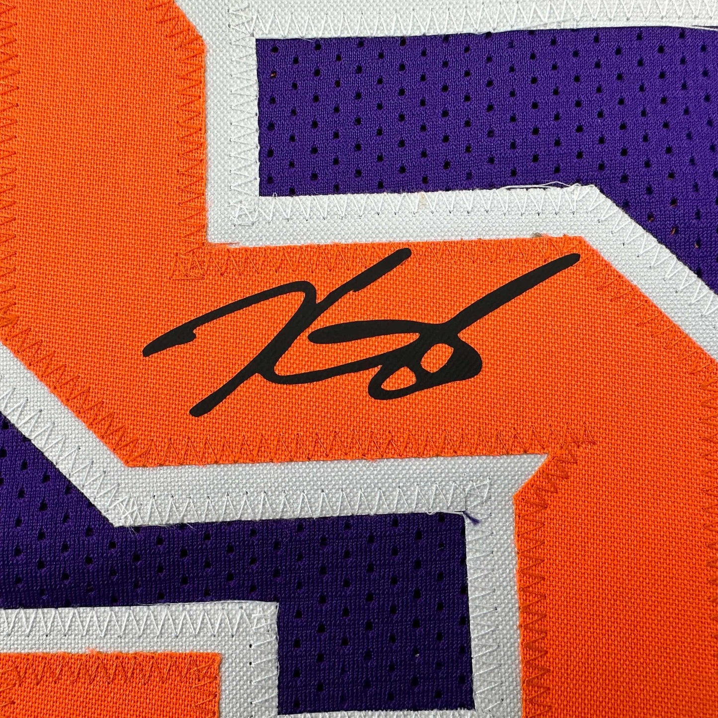 Facsimile Autographed Kevin Durant Phoenix Purple Reprint Laser Auto Basketball Jersey Size Men's XL