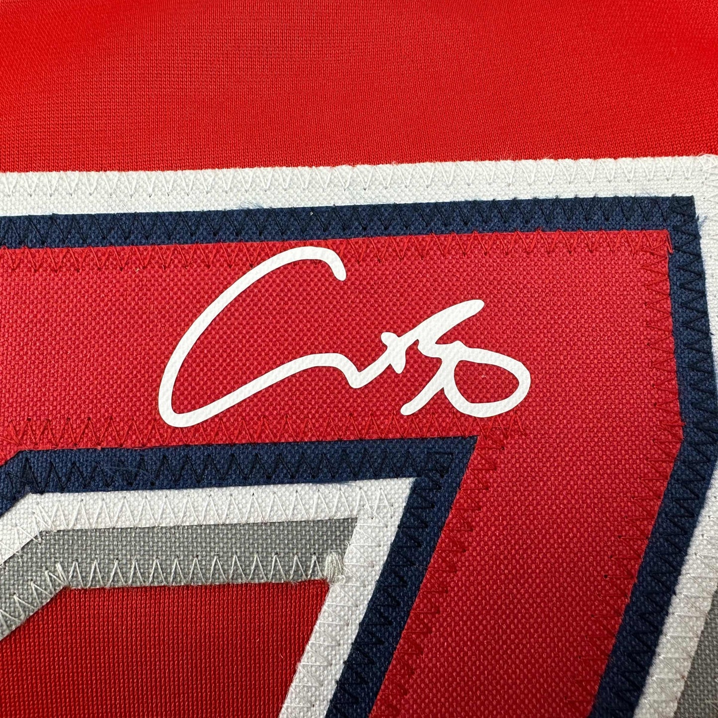 Facsimile Autographed Shohei Ohtani Los Angeles LA Anaheim Red Reprint Laser Auto Baseball Jersey Size Men's XL