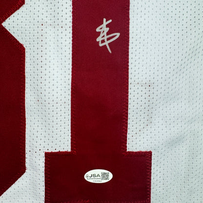 Autographed/Signed Will Anderson Alabama White College Football Jersey Beckett BAS COA