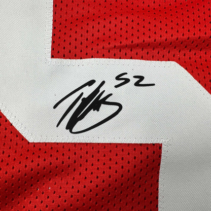 Facsimile Autographed Patrick Willis San Francisco Red Reprint Laser Auto Football Jersey Size Men's XL