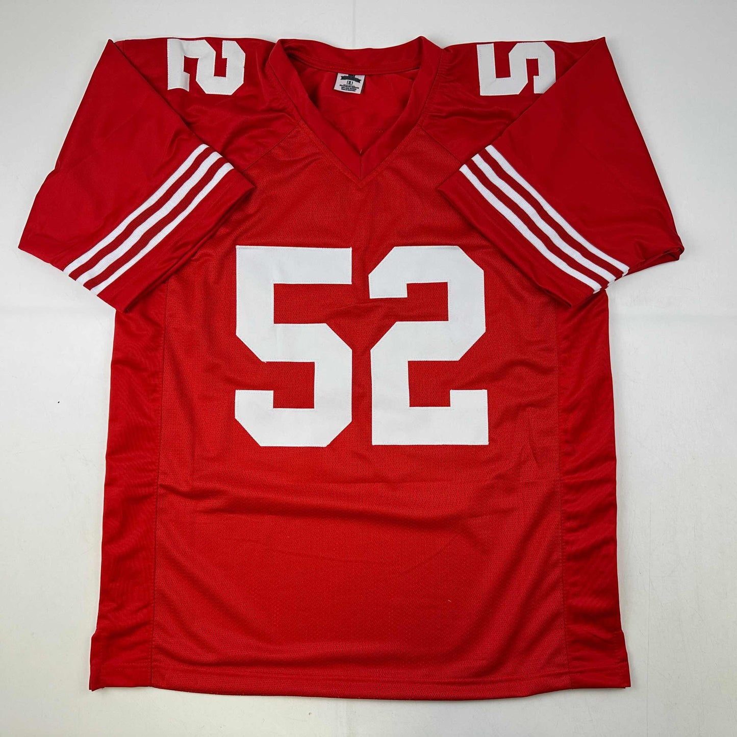 Facsimile Autographed Patrick Willis San Francisco Red Reprint Laser Auto Football Jersey Size Men's XL