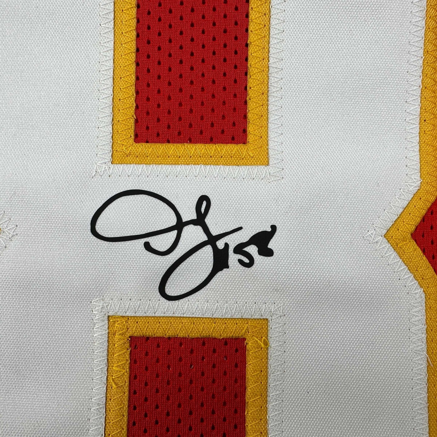 Facsimile Autographed Derrick Thomas Kansas City Red Reprint Laser Auto Football Jersey Size Men's XL