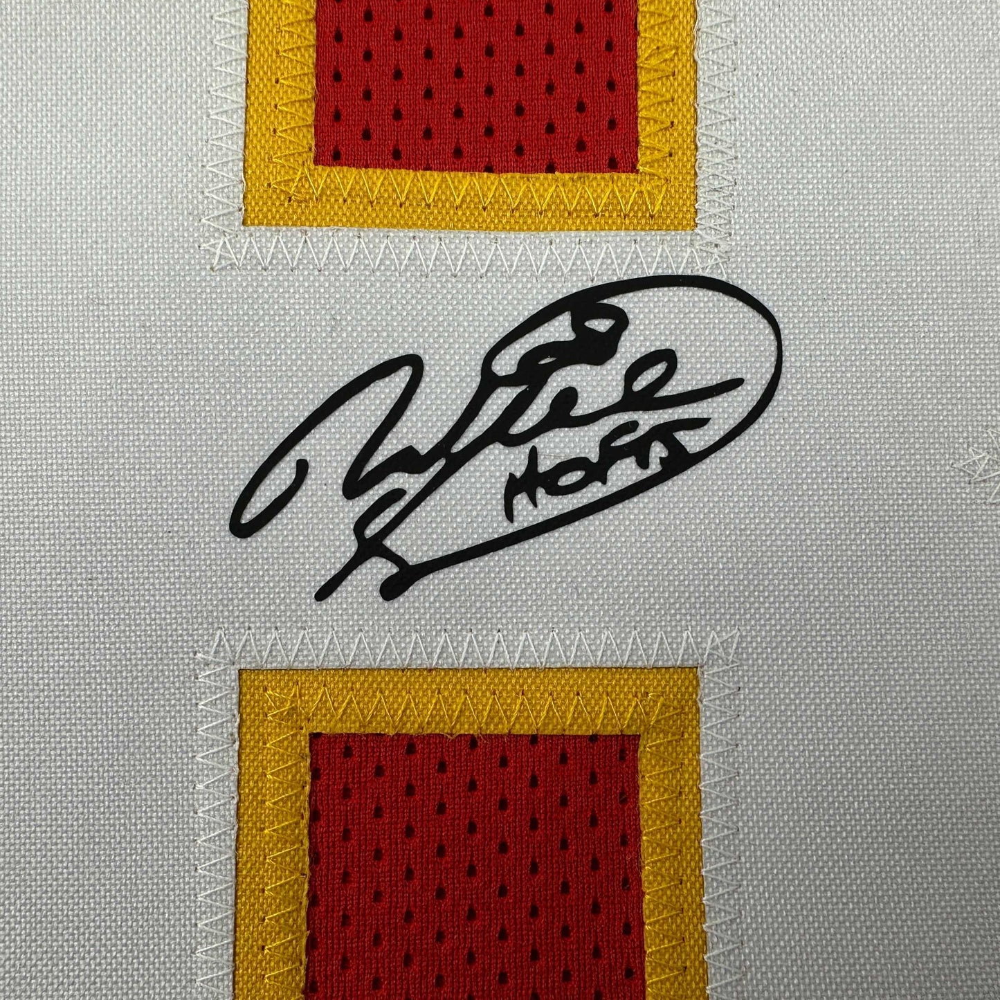 Facsimile Autographed Will Shields Kansas City Red Reprint Laser Auto Football Jersey Size Men's XL