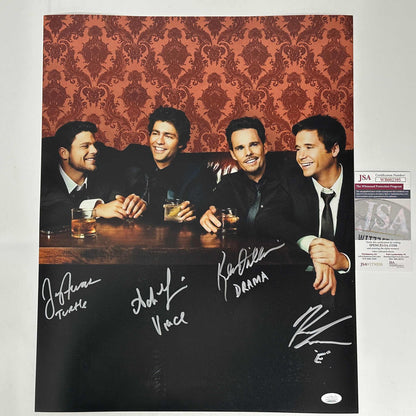 Autographed/Signed Entourage 4x Cast Inscribed Adrian Grenier Kevin Connolly Jerry Ferrara Kevin Dillon 16x20 Photo JSA COA