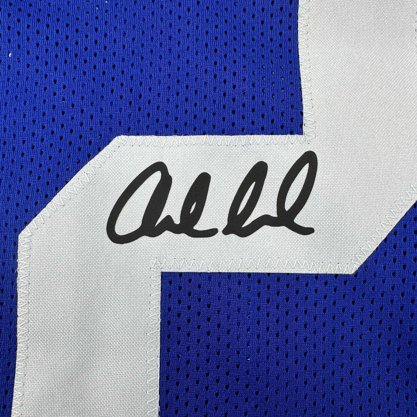 Facsimile Autographed Andrew Luck Indianapolis Blue Reprint Laser Auto Football Jersey Size Men's XL