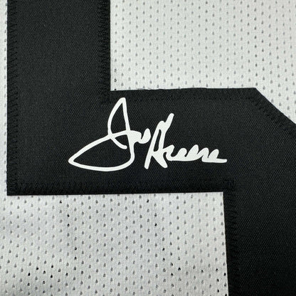 Facsimile Autographed Mean Joe Greene Pittsburgh White Reprint Laser Auto Football Jersey Size Men's XL