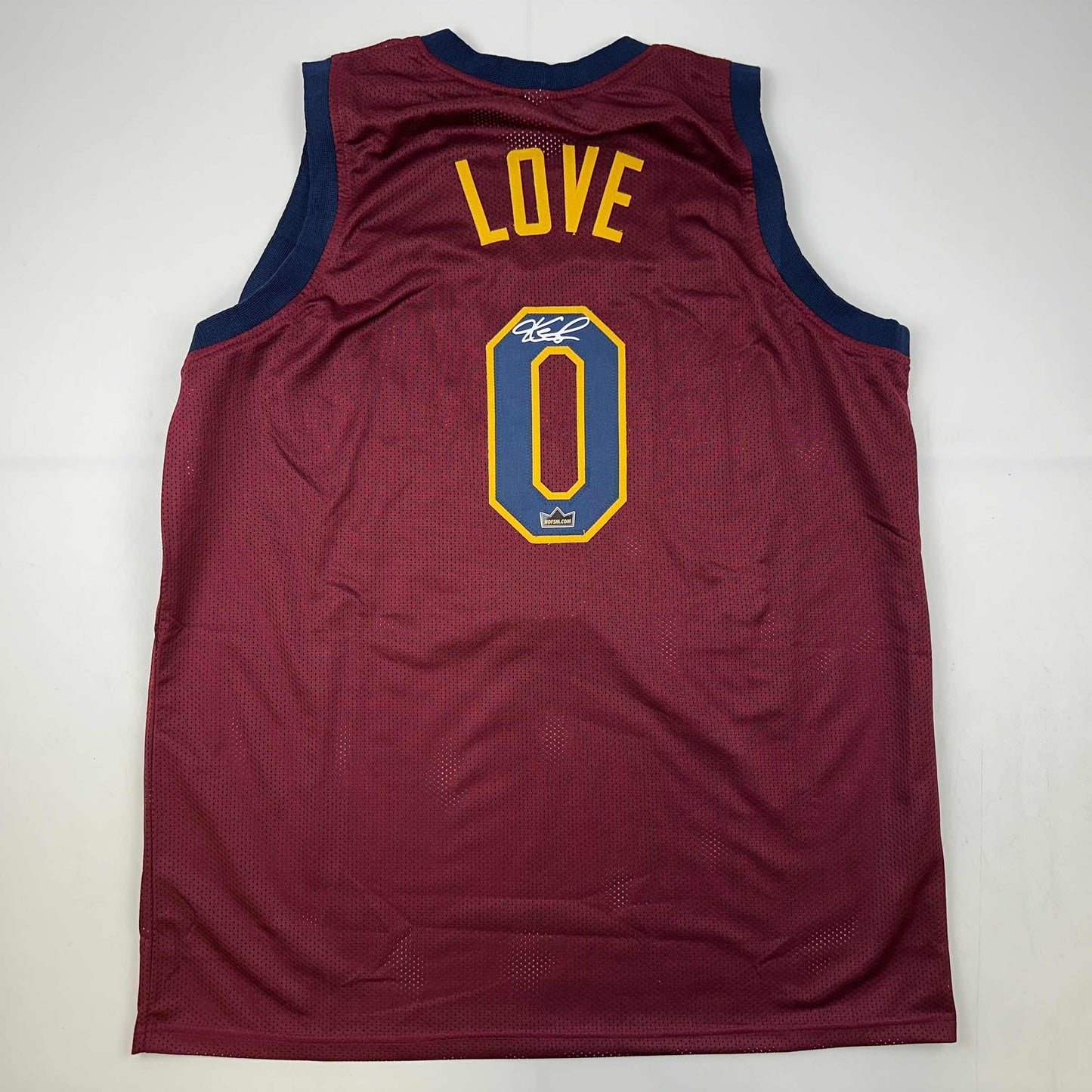 Facsimile Autographed Kevin Love Cleveland Red Reprint Laser Auto Basketball Jersey Size Men's XL