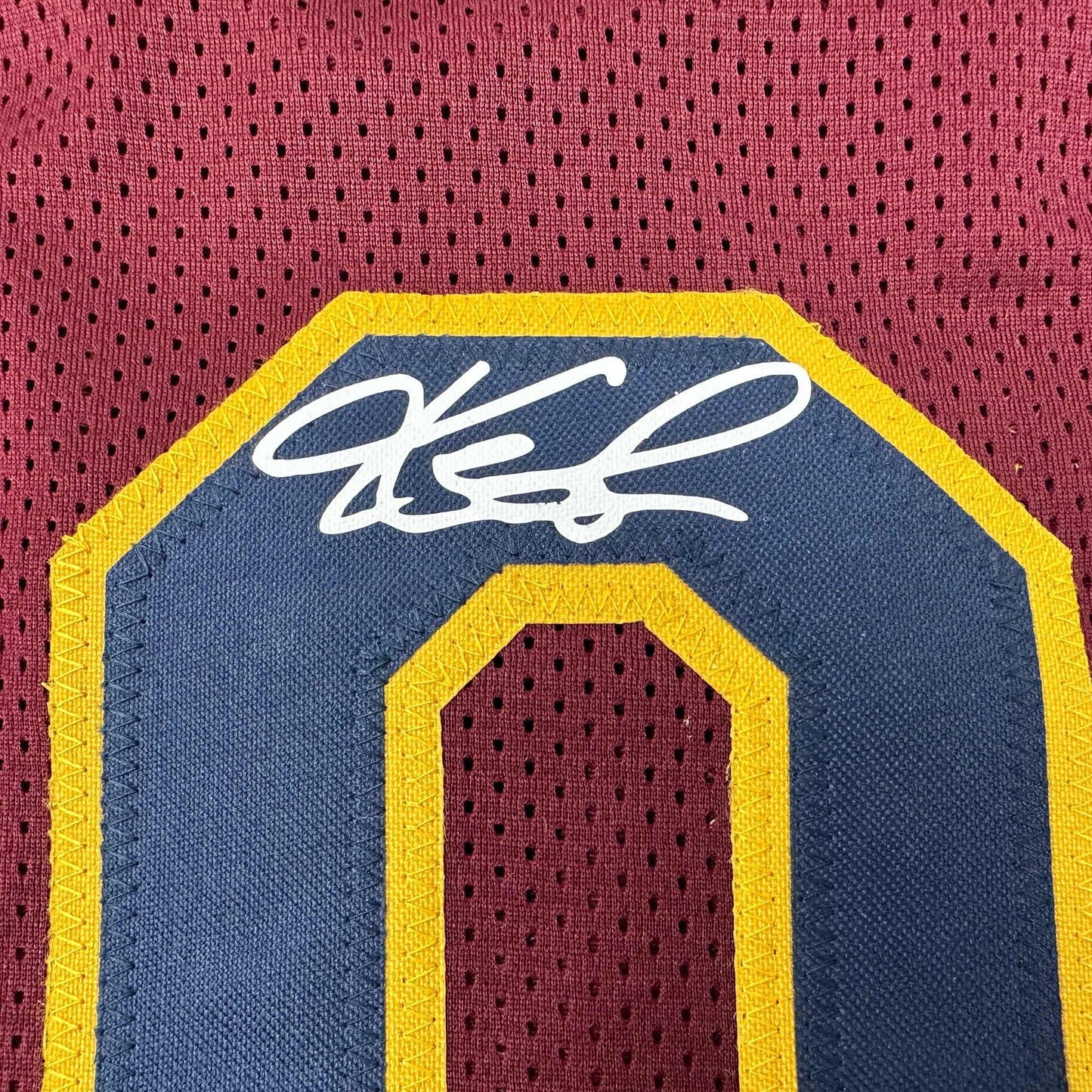 Facsimile Autographed Kevin Love Cleveland Red Reprint Laser Auto Basketball Jersey Size Men's XL