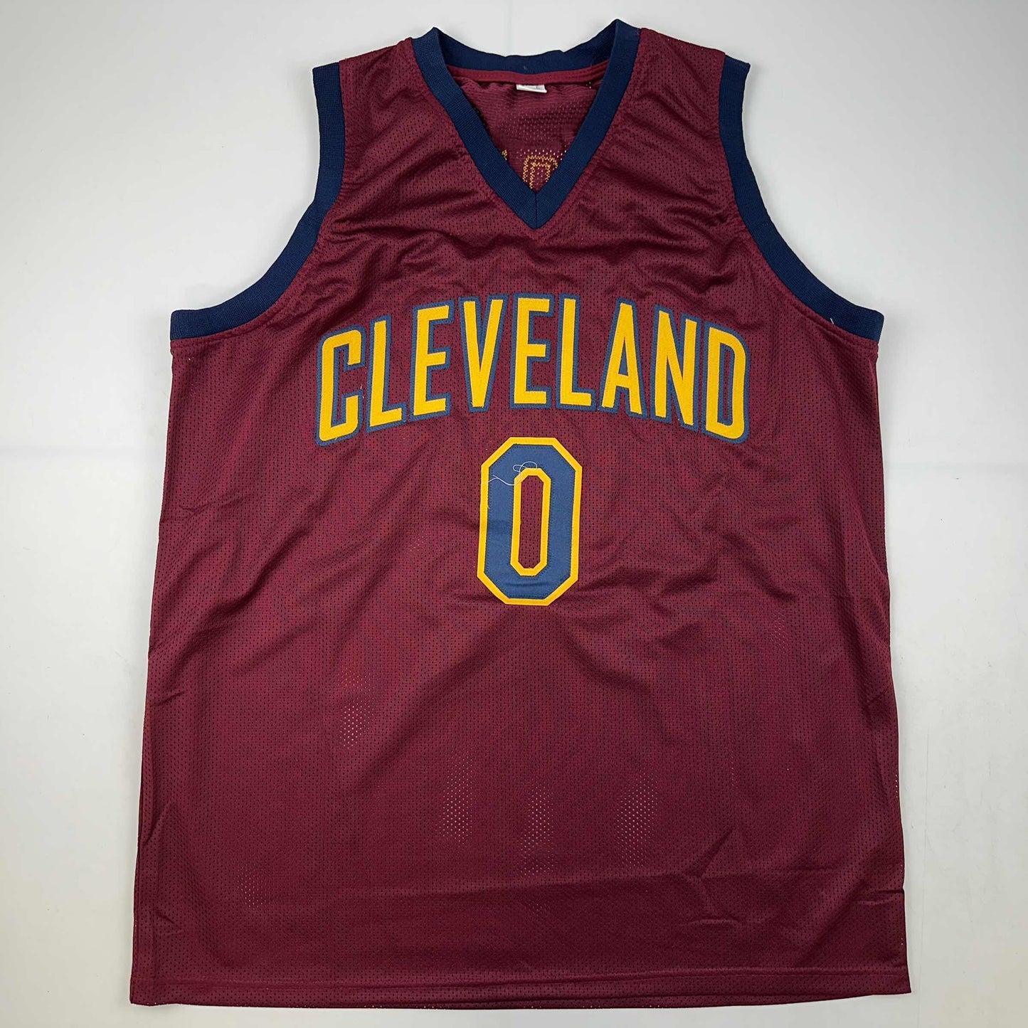 Facsimile Autographed Kevin Love Cleveland Red Reprint Laser Auto Basketball Jersey Size Men's XL