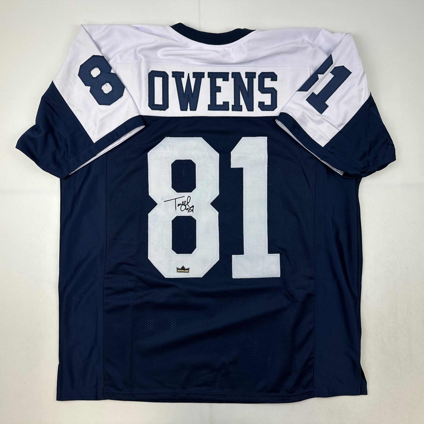 Facsimile Autographed Terrell Owens Dallas Thanksgiving Day Reprint Laser Auto Football Jersey Size Men's XL