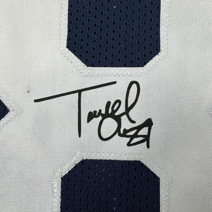 Framed Facsimile Autographed Terrell Owens 35x39 Dallas Thanksgiving Day Reprint Laser Auto Football Jersey